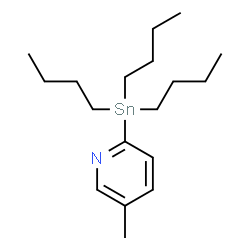 ChemSpider 2D Image | 5-Methyl-2-(tributylstannyl)pyridine | C18H33NSn