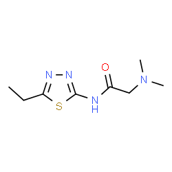 ChemSpider 2D Image | N-(5-Ethyl-1,3,4-thiadiazol-2-yl)-N~2~,N~2~-dimethylglycinamide | C8H14N4OS