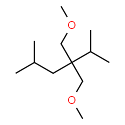 ChemSpider 2D Image | 3,3-Bis(methoxymethyl)-2,5-dimethylhexane | C12H26O2