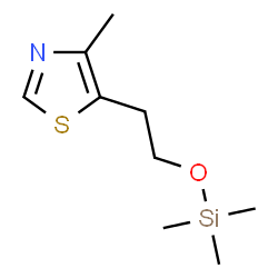 ChemSpider 2D Image | 4-Methyl-5-{2-[(trimethylsilyl)oxy]ethyl}-1,3-thiazole | C9H17NOSSi