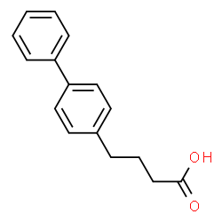 ChemSpider 2D Image | 4-(4-Biphenylyl)butanoic acid | C16H16O2