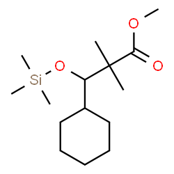 ChemSpider 2D Image | Methyl 3-cyclohexyl-2,2-dimethyl-3-[(trimethylsilyl)oxy]propanoate | C15H30O3Si