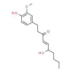 ChemSpider 2D Image | 6-Hydroxy-[6]-shogaol | C17H24O4