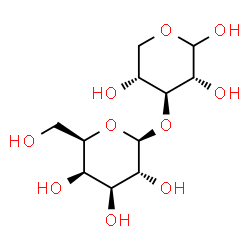 ChemSpider 2D Image | 3-O-beta-D-Galactopyranosyl-D-xylopyranose | C11H20O10