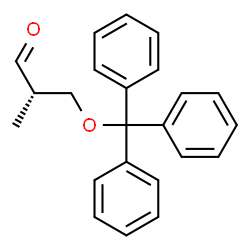 ChemSpider 2D Image | (2S)-2-Methyl-3-(trityloxy)propanal | C23H22O2