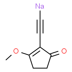 ChemSpider 2D Image | [(2-Methoxy-5-oxo-1-cyclopenten-1-yl)ethynyl]sodium | C8H7NaO2