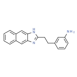 ChemSpider 2D Image | 3-(2-(1H-Naphtho[2,3-d]imidazol-2-yl)ethyl)aniline | C19H17N3