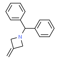 ChemSpider 2D Image | 1-Diphenylmethyl-3-methyleneazetidine | C17H17N