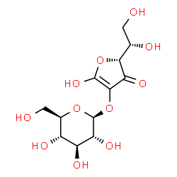 ChemSpider 2D Image | 2-O-beta-D-Glucopyranosyl-L-threo-hex-1-enofuranos-3-ulose | C12H18O11