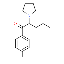 ChemSpider 2D Image | 1-(4-Iodophenyl)-2-(1-pyrrolidinyl)-1-pentanone | C15H20INO