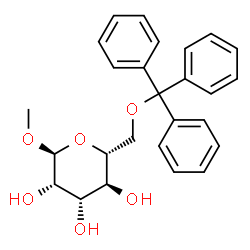 ChemSpider 2D Image | Methyl 6-O-trityl-alpha-D-mannopyranoside | C26H28O6
