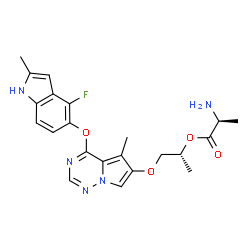 ChemSpider 2D Image | Brivanib alaninate | C22H24FN5O4