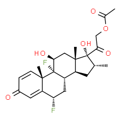 ChemSpider 2D Image | FLUMETHASONE 17-ACETATE | C24H30F2O6