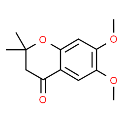 ChemSpider 2D Image | 2,2-Dimethyl-6,7-dimethoxy-4-chromanone | C13H16O4