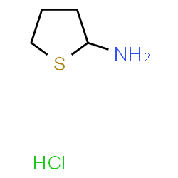 ChemSpider 2D Image | Tetrahydro-2-thiophenamine hydrochloride (1:1) | C4H10ClNS