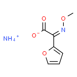 ChemSpider 2D Image | Ammonium (2Z)-2-furyl(methoxyimino)acetate | C7H10N2O4