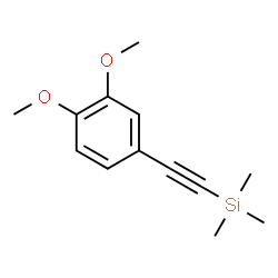 ChemSpider 2D Image | [(3,4-Dimethoxyphenyl)ethynyl](trimethyl)silane | C13H18O2Si