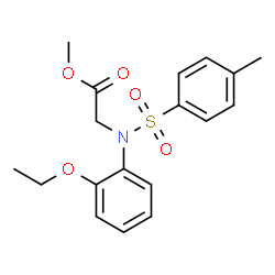 ChemSpider 2D Image | Methyl N-(2-ethoxyphenyl)-N-[(4-methylphenyl)sulfonyl]glycinate | C18H21NO5S