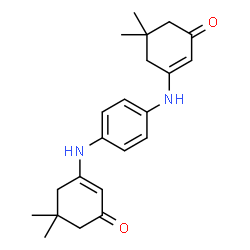 ChemSpider 2D Image | 3,3'-(1,4-Phenylenediimino)bis(5,5-dimethyl-2-cyclohexen-1-one) | C22H28N2O2