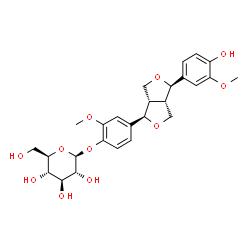 ChemSpider 2D Image | (-)-Pinoresinol glucoside | C26H32O11
