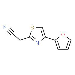 ChemSpider 2D Image | (4-Furan-2-yl-thiazol-2-yl)-acetonitrile | C9H6N2OS