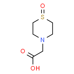 ChemSpider 2D Image | 1-Oxide-4-thiomorpholine acetic acid | C6H11NO3S