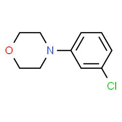ChemSpider 2D Image | 4-(3-Chlorophenyl)morpholine | C10H12ClNO