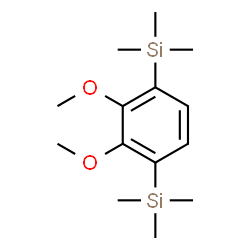 ChemSpider 2D Image | (2,3-Dimethoxy-1,4-phenylene)bis(trimethylsilane) | C14H26O2Si2