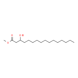 ChemSpider 2D Image | methyl 3-hydroxypalmitate | C17H34O3