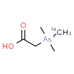 ChemSpider 2D Image | (Carboxymethyl)(dimethyl)(~14~C)methylarsonium | C414CH12AsO2