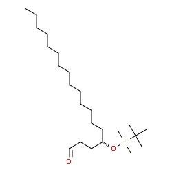 ChemSpider 2D Image | (4S)-4-{[Dimethyl(2-methyl-2-propanyl)silyl]oxy}octadecanal | C24H50O2Si