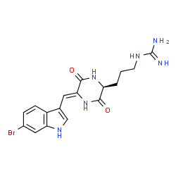 ChemSpider 2D Image | barettin | C17H19BrN6O2