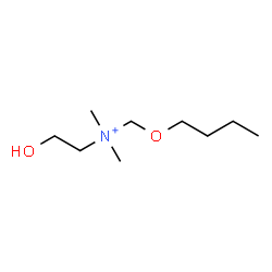 ChemSpider 2D Image | N-(Butoxymethyl)-2-hydroxy-N,N-dimethylethanaminium | C9H22NO2