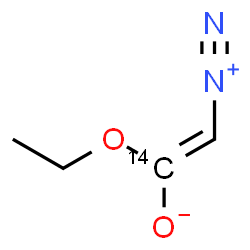 ChemSpider 2D Image | (Z)-2-Diazonio-1-ethoxy(1-~14~C)ethenolate | C314CH6N2O2