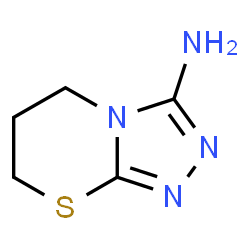 ChemSpider 2D Image | 6,7-Dihydro-5H-[1,2,4]triazolo[3,4-b][1,3]thiazin-3-amine | C5H8N4S