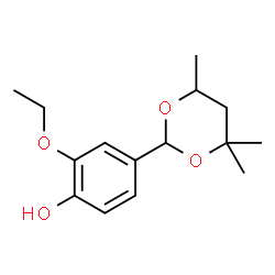 ChemSpider 2D Image | ethyl vanillin hexylene glycol acetal | C15H22O4