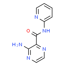 ChemSpider 2D Image | 3-Amino-N-(2-pyridinyl)-2-pyrazinecarboxamide | C10H9N5O