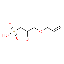 ChemSpider 2D Image | 3-(Allyloxy)-2-hydroxy-1-propanesulfonic acid | C6H12O5S