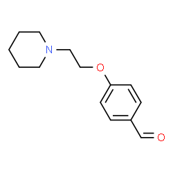 ChemSpider 2D Image | 4-[2-(1-Piperidinyl)ethoxy]benzaldehyde | C14H19NO2