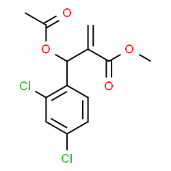 ChemSpider 2D Image | Methyl 2-[acetoxy(2,4-dichlorophenyl)methyl]acrylate | C13H12Cl2O4