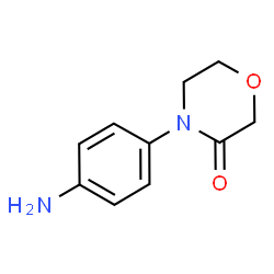 ChemSpider 2D Image | 4-(4-Aminophenyl)-3-morpholinone | C10H12N2O2