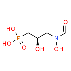 ChemSpider 2D Image | {(2R)-3-[Formyl(hydroxy)amino]-2-hydroxypropyl}phosphonic acid | C4H10NO6P