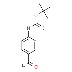 ChemSpider 2D Image | 2-Methyl-2-propanyl [4-(~2~H)formylphenyl]carbamate | C12H14DNO3