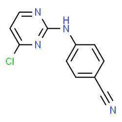 ChemSpider 2D Image | 4-[(4-Chloro-2-pyrimidinyl)amino]benzonitrile | C11H7ClN4