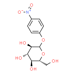 ChemSpider 2D Image | p-Nitrophenyl glucopyranoside | C12H15NO8
