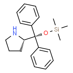 ChemSpider 2D Image | (S)-(-)-[(Diphenyl)trimethylsiloxymethyl]pyrrolidine | C20H27NOSi