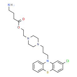 ChemSpider 2D Image | PERPHENAZINE 4-AMINOBUTYRATE | C25H33ClN4O2S