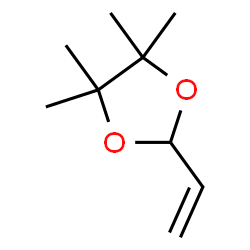 ChemSpider 2D Image | 4,4,5,5-Tetramethyl-2-vinyl-1,3-dioxolane | C9H16O2