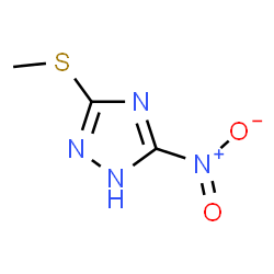 ChemSpider 2D Image | 3-(Methylsulfanyl)-5-nitro-1H-1,2,4-triazole | C3H4N4O2S
