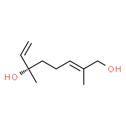 ChemSpider 2D Image | (2E,6S)-2,6-Dimethyl-2,7-octadiene-1,6-diol | C10H18O2